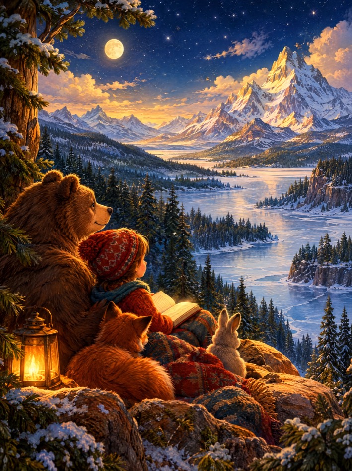 Illustrated cover of a Canadian landscape