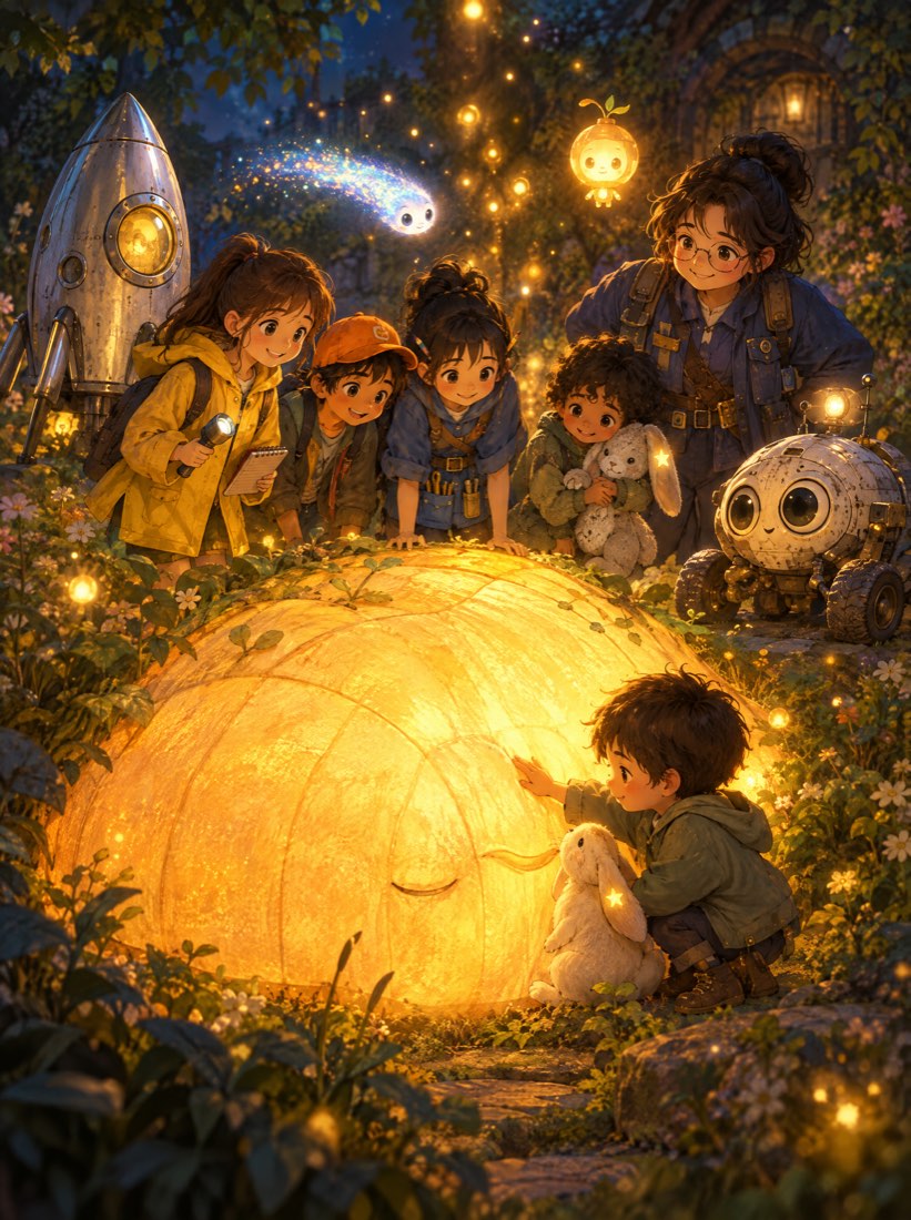 Soft illustrated story cover of a sleeping keeper
